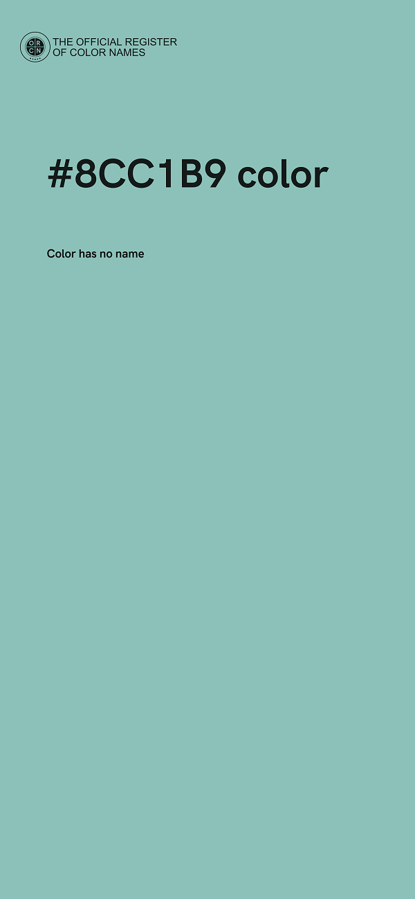 #8CC1B9 color image