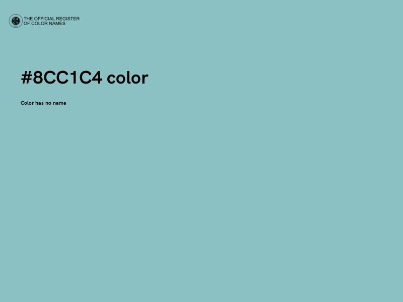 #8CC1C4 color image