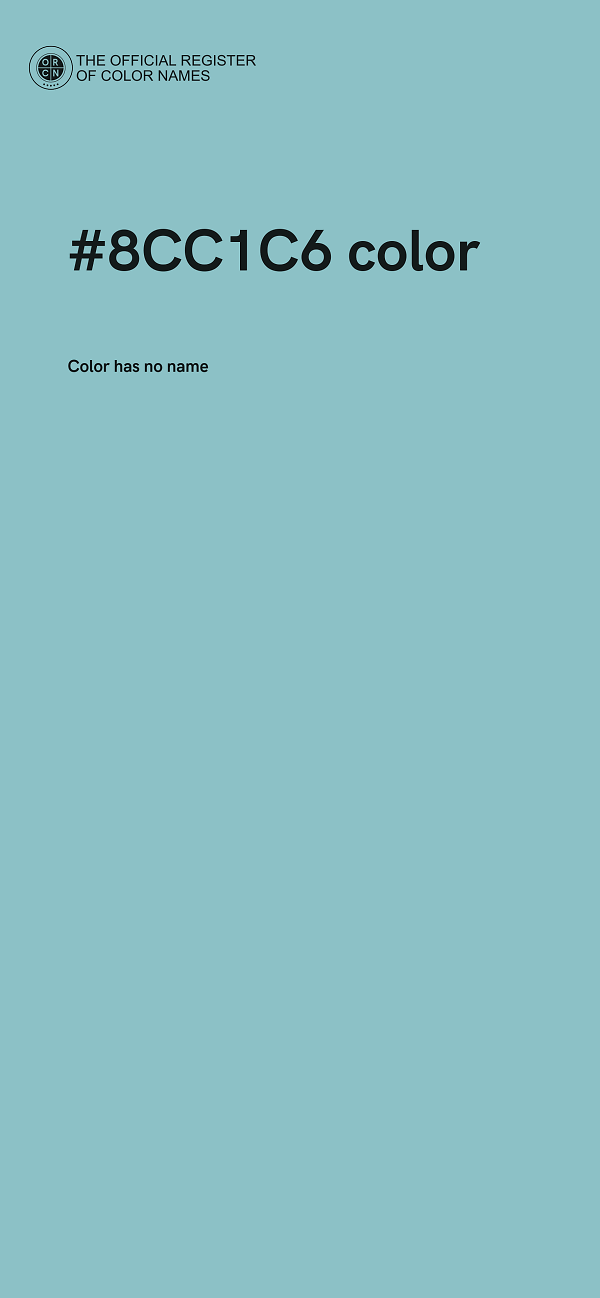 #8CC1C6 color image