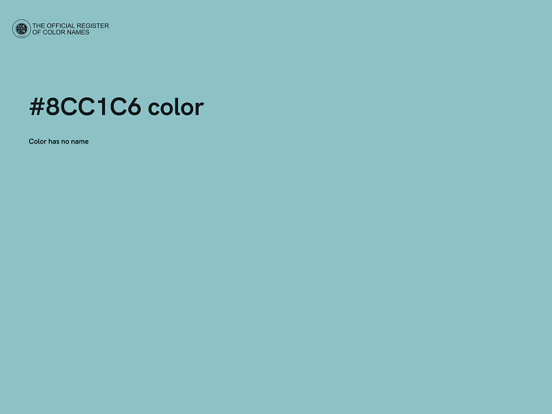 #8CC1C6 color image