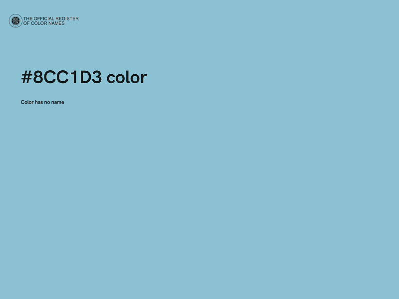 #8CC1D3 color image