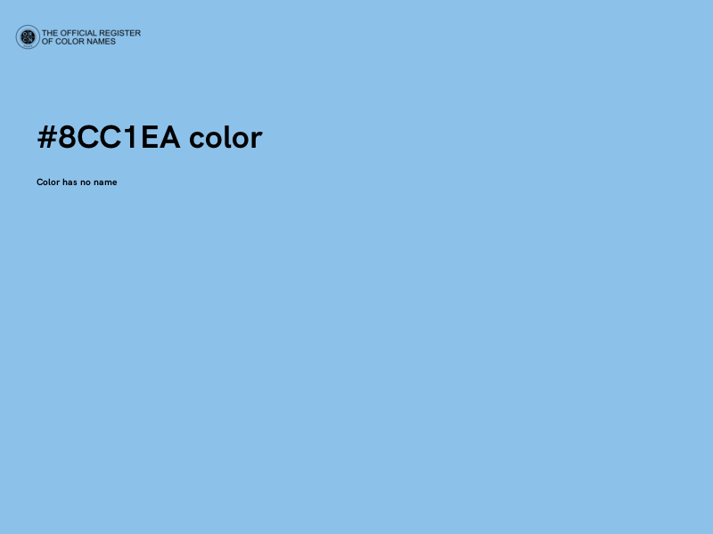 #8CC1EA color image