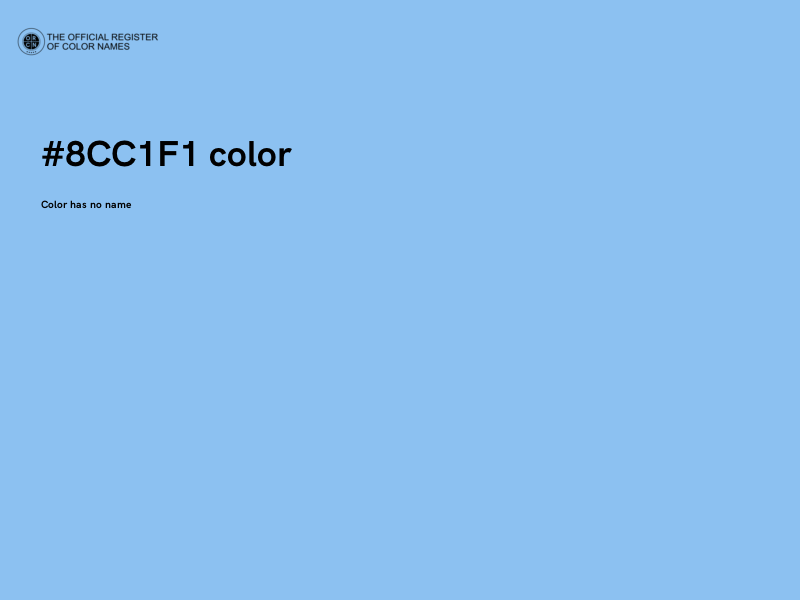 #8CC1F1 color image