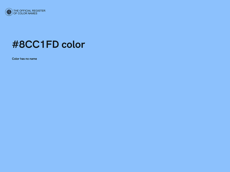 #8CC1FD color image