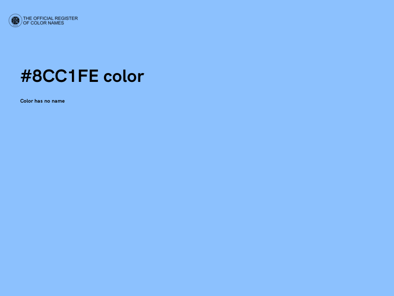 #8CC1FE color image
