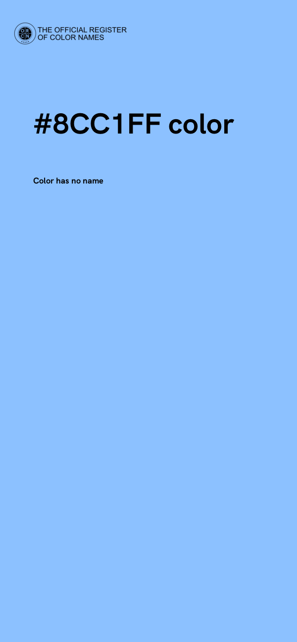 #8CC1FF color image