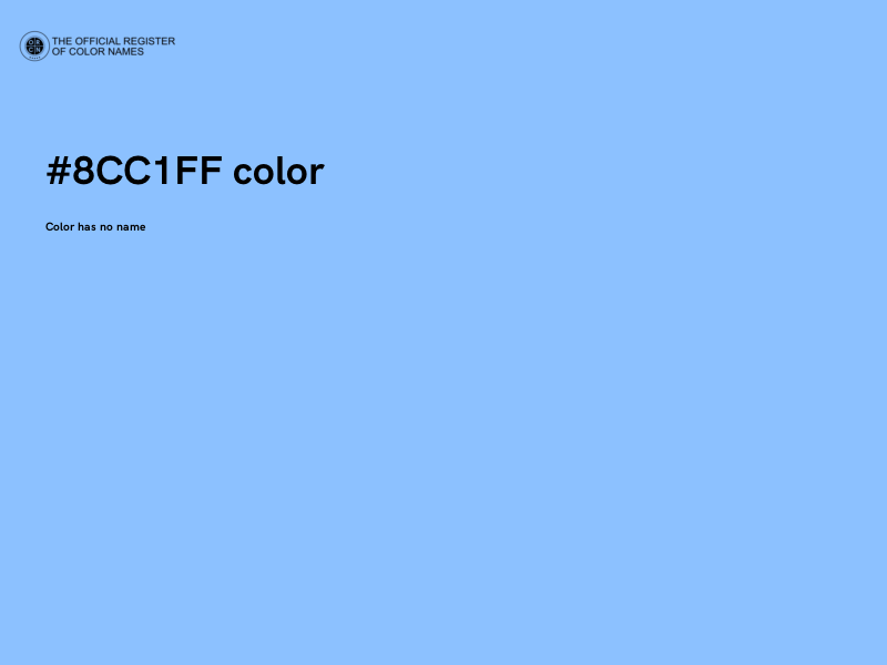 #8CC1FF color image