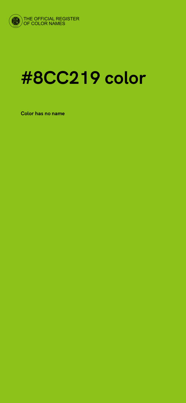 #8CC219 color image