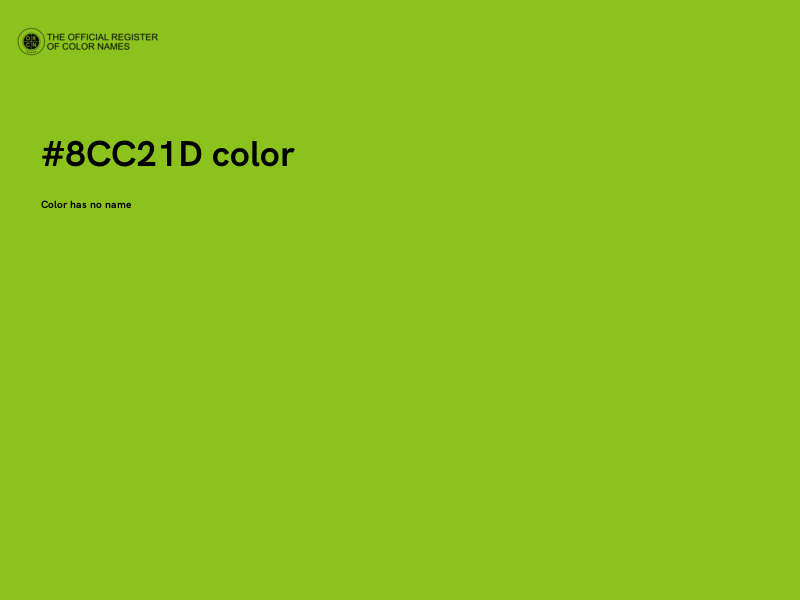 #8CC21D color image