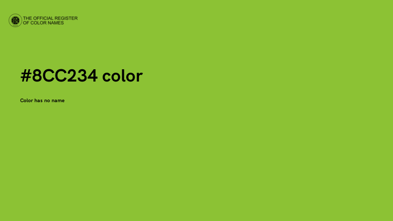 #8CC234 color image