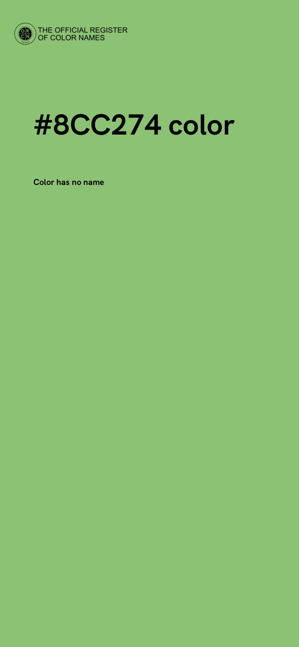 #8CC274 color image