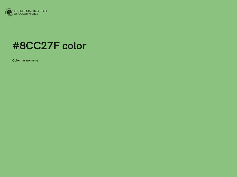 #8CC27F color image