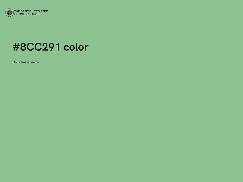 #8CC291 color image