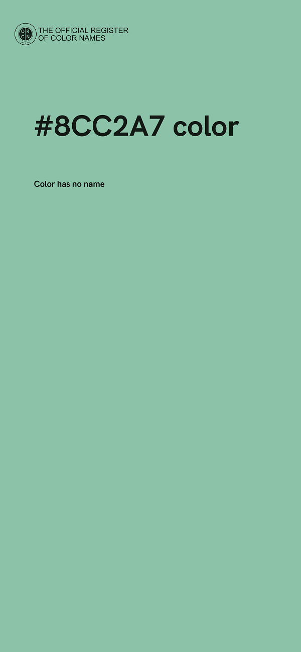 #8CC2A7 color image