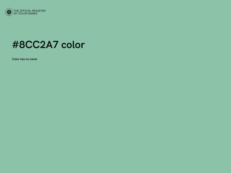 #8CC2A7 color image
