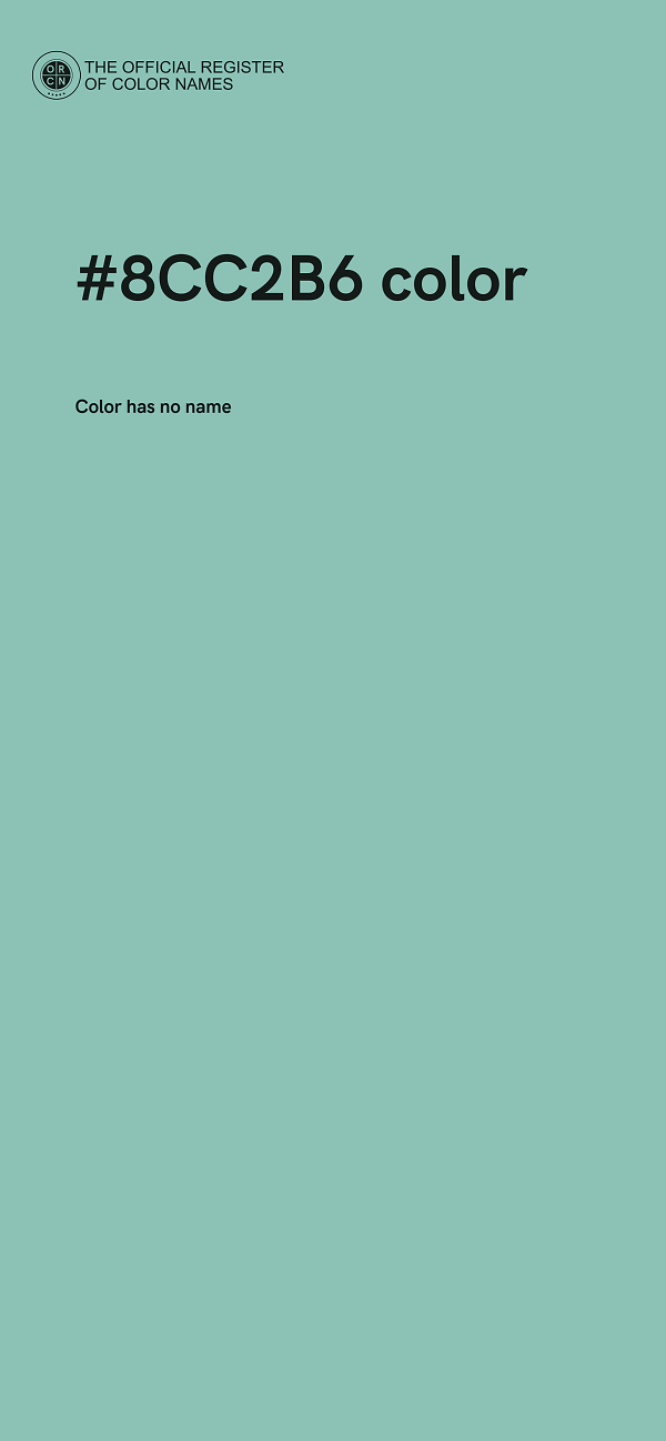 #8CC2B6 color image