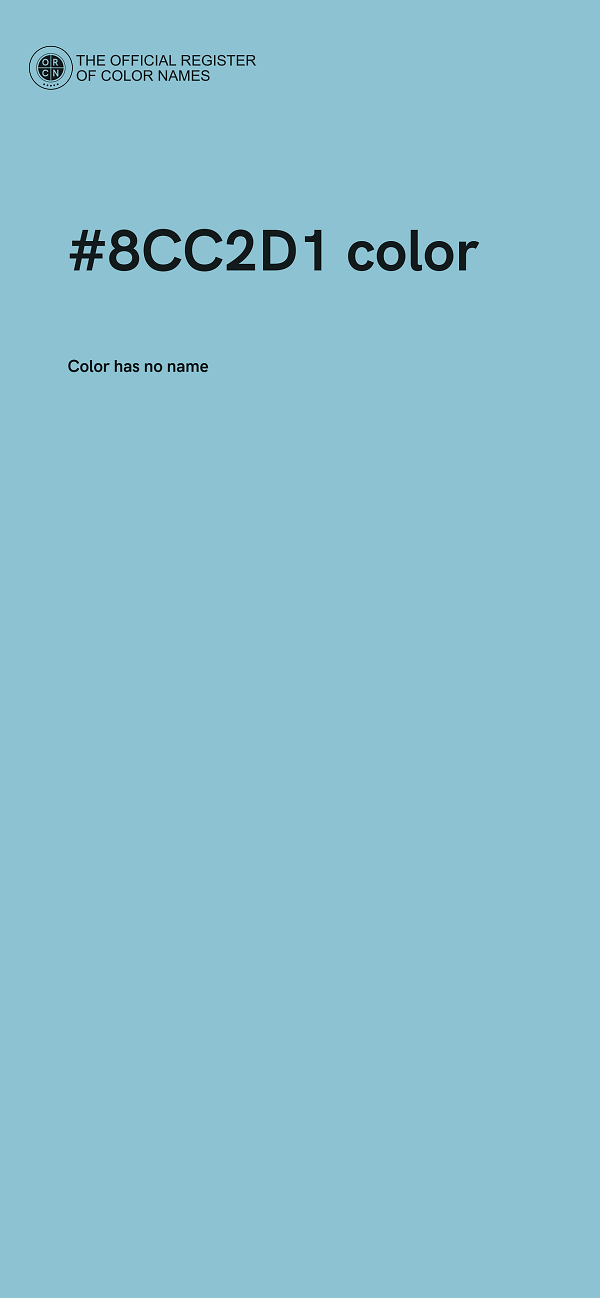 #8CC2D1 color image