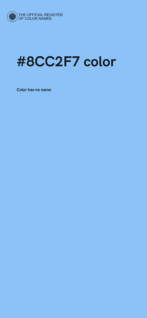 #8CC2F7 color image
