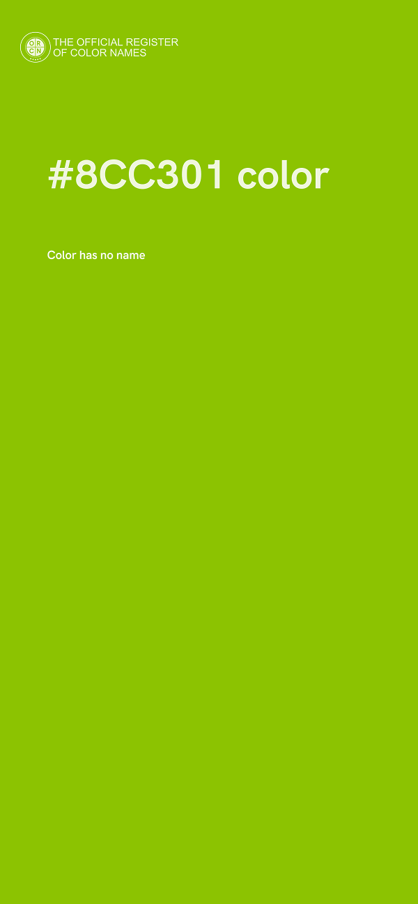 #8CC301 color image