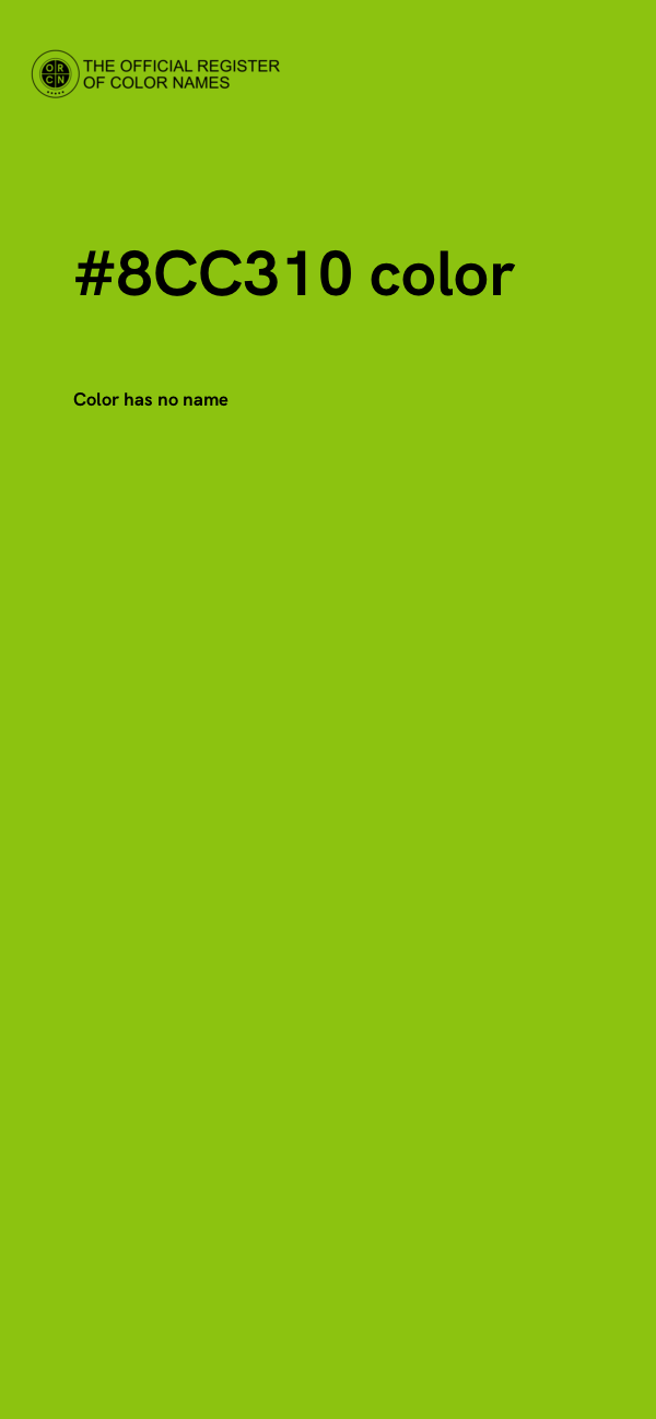 #8CC310 color image