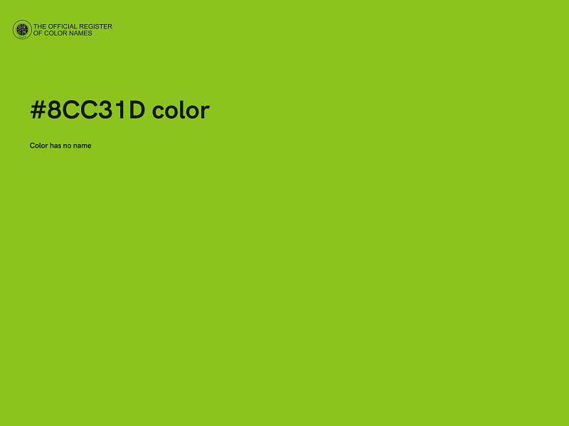 #8CC31D color image