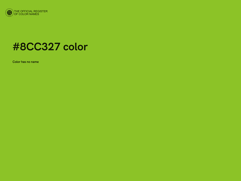 #8CC327 color image