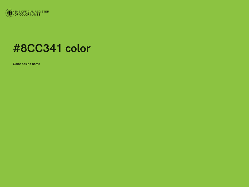 #8CC341 color image