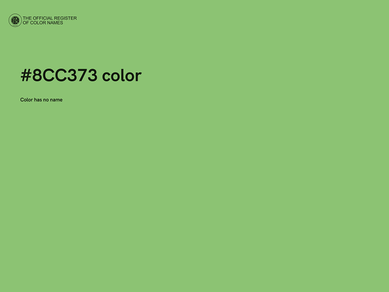 #8CC373 color image