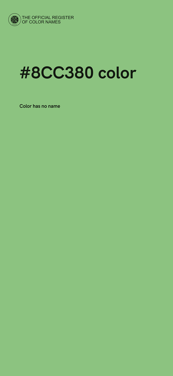 #8CC380 color image