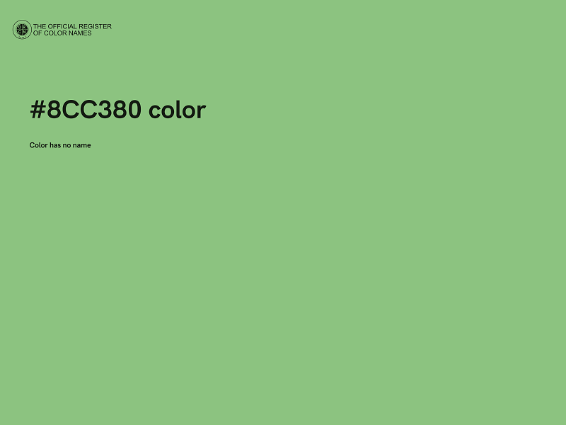 #8CC380 color image