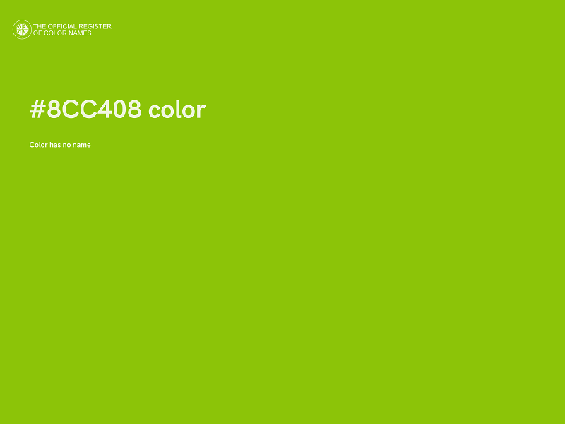 #8CC408 color image