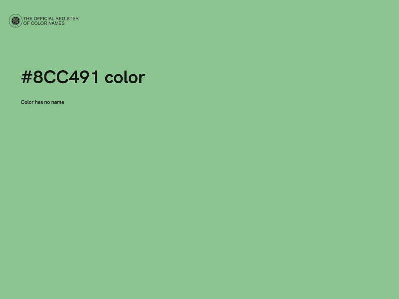 #8CC491 color image