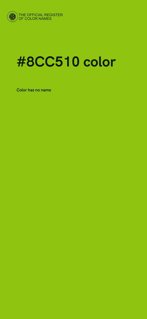 #8CC510 color image