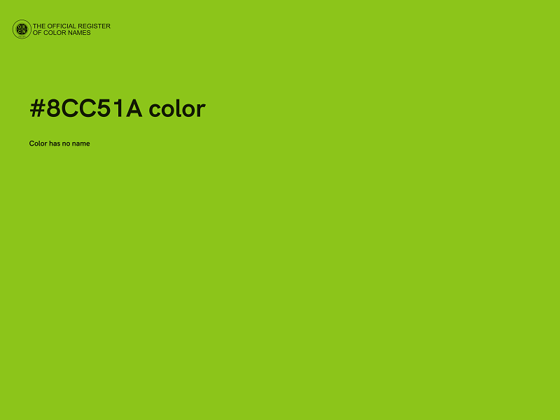 #8CC51A color image