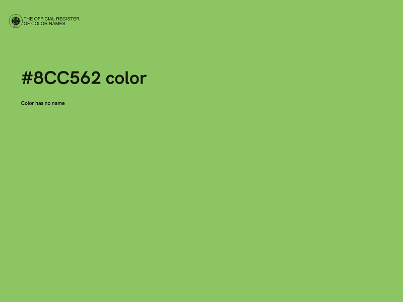 #8CC562 color image