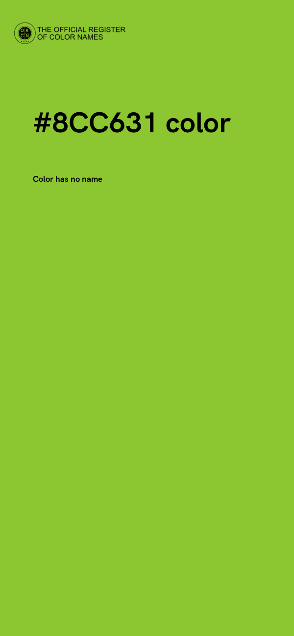 #8CC631 color image