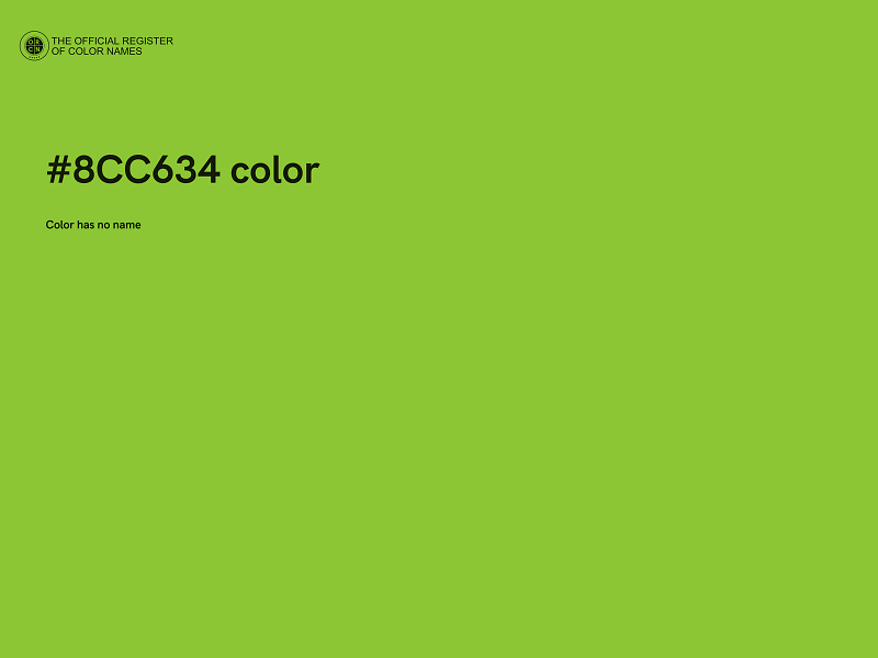#8CC634 color image