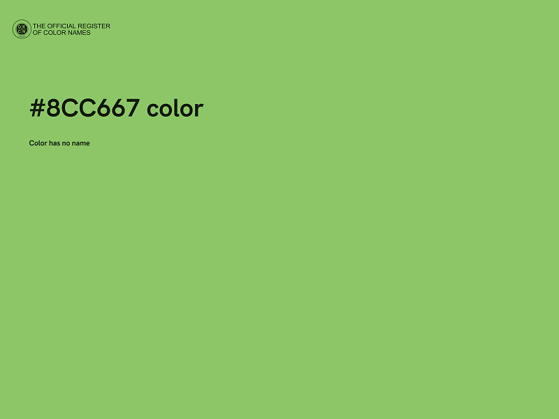 #8CC667 color image