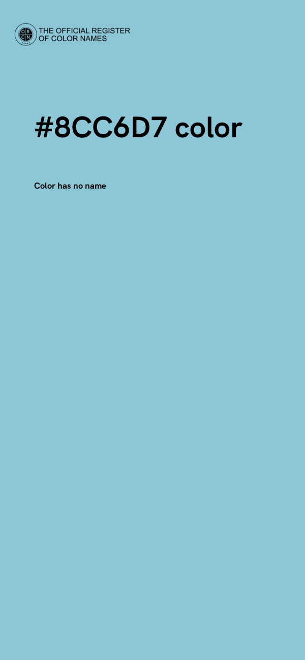 #8CC6D7 color image
