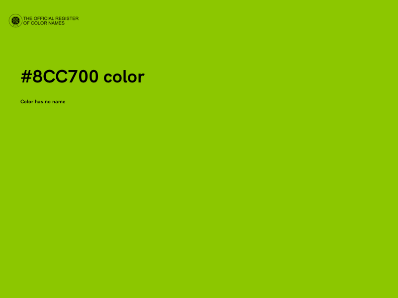 #8CC700 color image