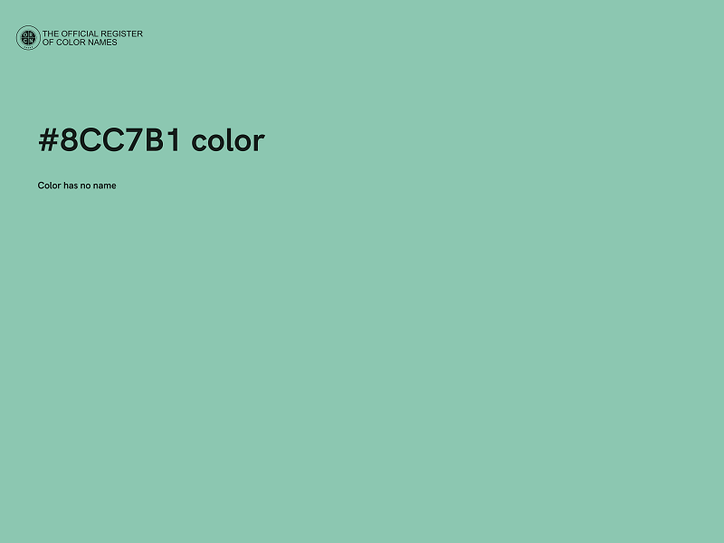 #8CC7B1 color image