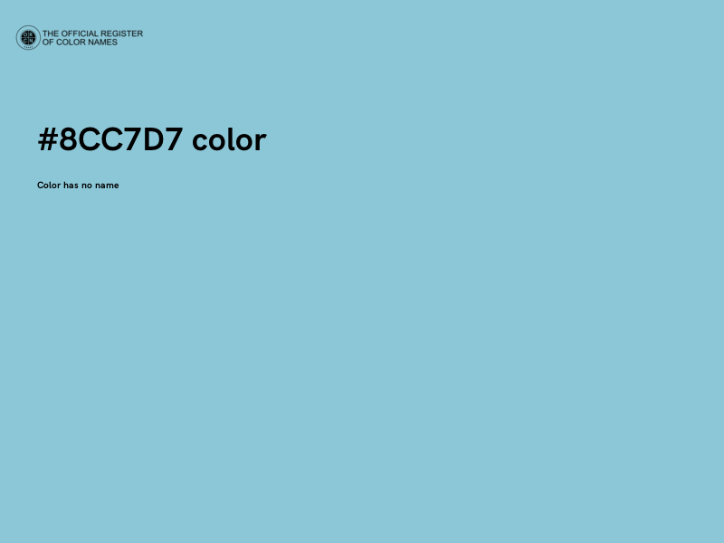 #8CC7D7 color image