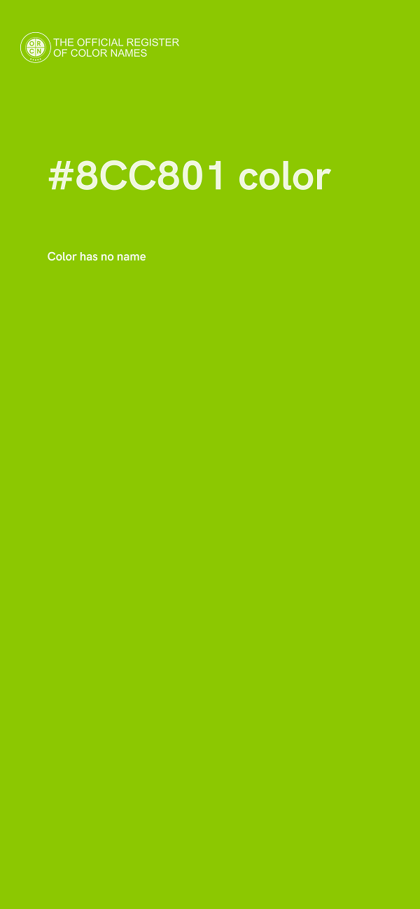 #8CC801 color image