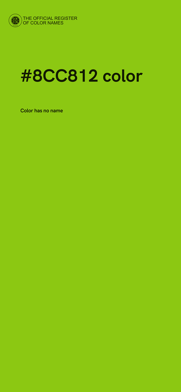 #8CC812 color image