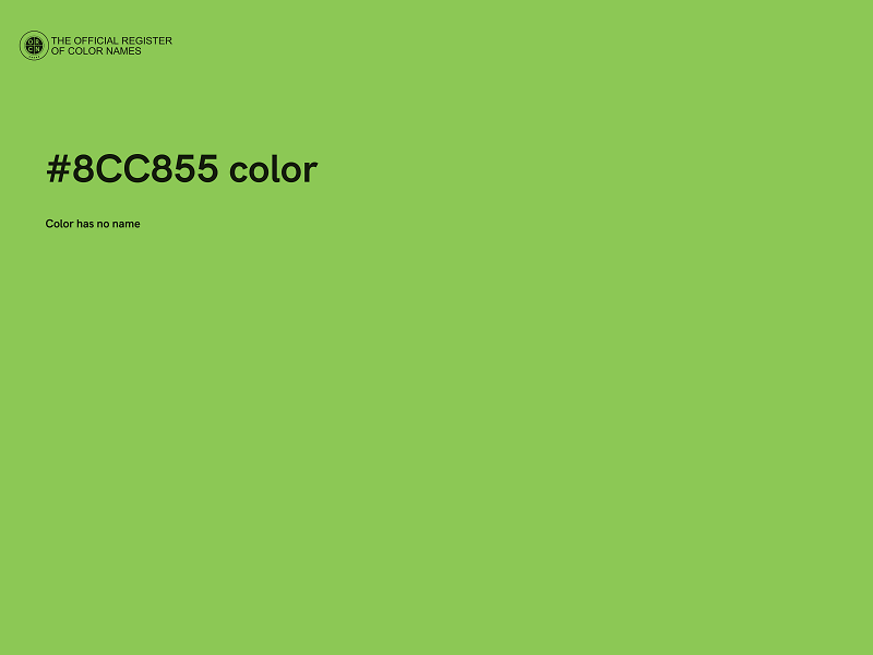 #8CC855 color image