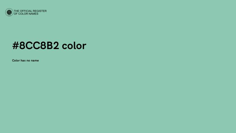 #8CC8B2 color image