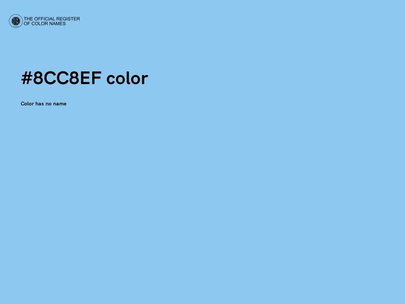 #8CC8EF color image