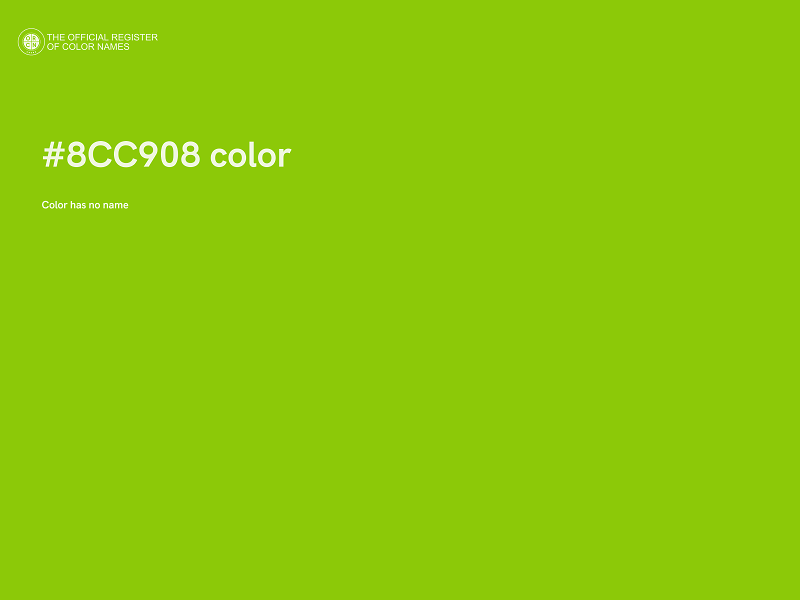 #8CC908 color image