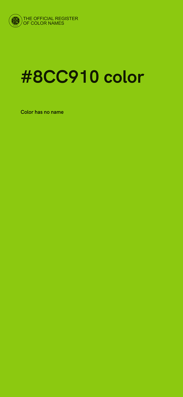#8CC910 color image