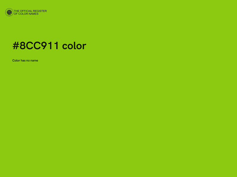 #8CC911 color image